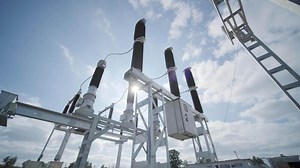 Electric Substation with High Voltage Power Equipment