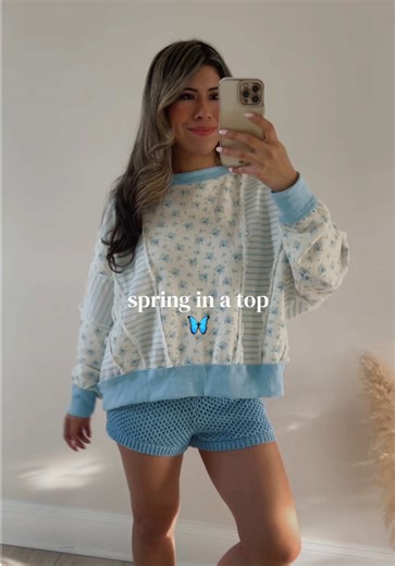 Obsessed with this fit 🦋🫐🩵 Available tomorrow at 7:30pm est! ✨ #springfashion #springootd #pinterestinspired #boutiqueclothing #springfashiontrends