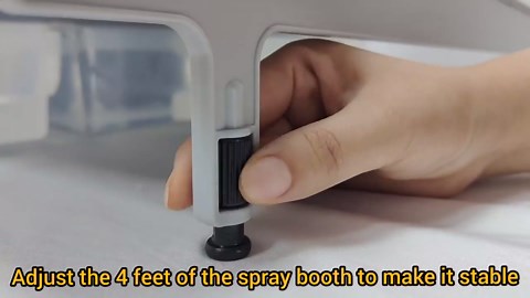 3led Waterfall Spray Paint Booth,with Wind Control Knob and 10l Water Tank, Suitable for Decorating Models, Toys and Other Small Crafts.