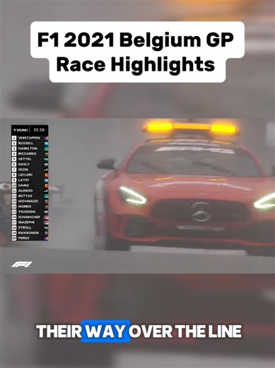 F1 2021 Belgium GP Race Highlights #f1 #fyp #foryoupage