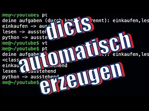 Learn Python – Generate Dictionaries Automatically