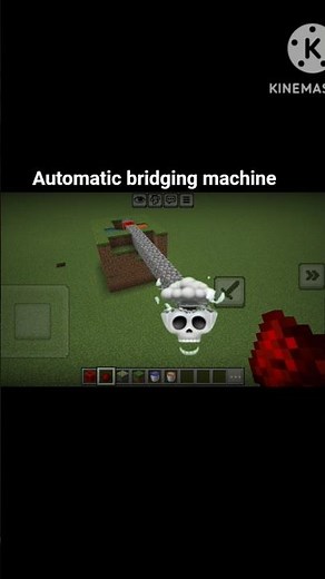 automatic bridging machine in Minecraft #minecraft