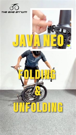 28K views · 263 reactions |  How to Fold & Unfold the Java Neo 3 Trifold — Step by Step New to trifold bikes? Or thinking of getting a Java Neo 3? Here’s a simple tutorial showing how to fold and unfold it smoothly, no guesswork, no stress. | The Bike Atrium | Facebook