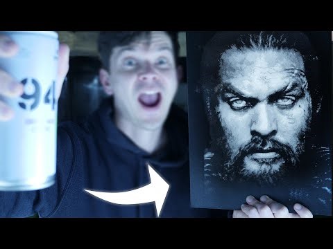 Painting Stencil Art with only ONE CAN!