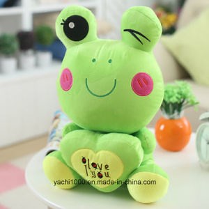 [Hot Item] Custom Stuffed Plush Animal Soft Toy Frog with Heart