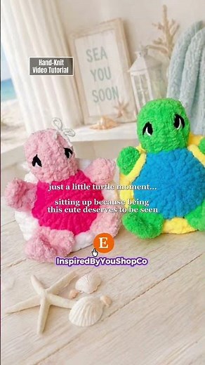 The Sweetest Hand-Knit Turtle