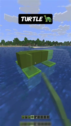 Minecraft Turtle Build - 10/? 🐢 #minecraft #shorts