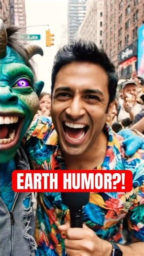 Zoggo Interviews NYC’s Funniest Human 😂👽 (Earth Humor Is BRUTAL) #zoggovlogs #shorts