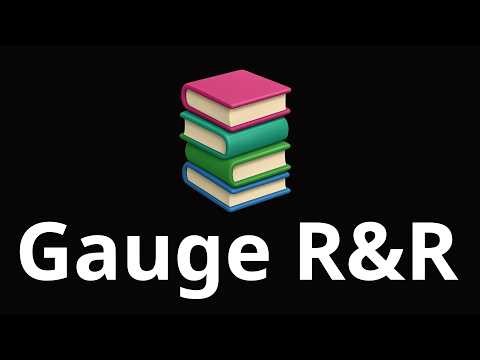 ANOVA gauge R&R