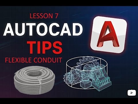 HOW TO MAKE A FLEXIBLE CONDUIT IN AUTOCAD