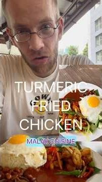 TURMERIC FRIED CHICKEN🇲🇾 #food #streetfood #shorts #foodshorts #malaysia #delicious #chicken #egg