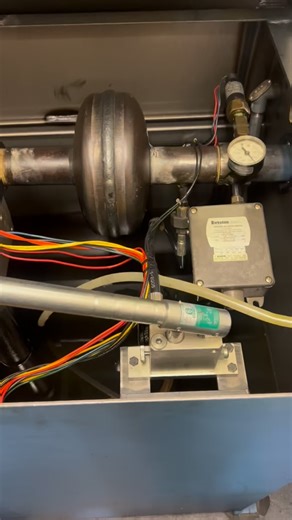 DRM stumbled upon this unique hydraulic unit recently and I thought it would be a good share. This particular hydraulic unit has a built in hand pump, that is part of this Blain valve. The hand pump is designed for emergency use, pressure testing, and maintenance of hydraulic elevators. It provides manual control of the elevator, in the up direction, when power is lost or during maintenance. A built-in pressure relief valve prevents excessive pressure in the system for added safety. Each stroke 