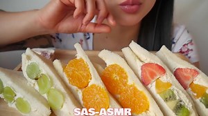 88K views · 1.9K reactions | ASMR JAPANESE FRUIT SANDWICH (EATING SOUNDS) | ASMR For You | Facebook