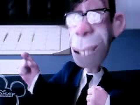 The Incredibles- Mr. Incredible hurts his boss.