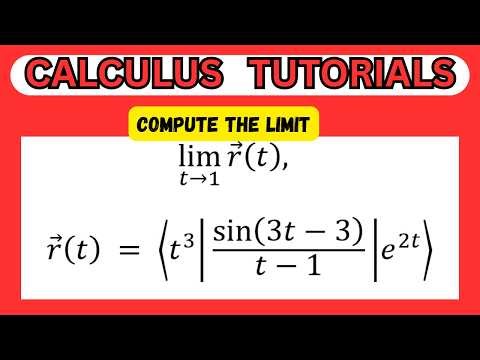 How to solve limits pf vector functions