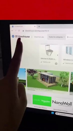 Useful website to download 3D model#sketchup #autocad #enscapeforsketchup #architecture