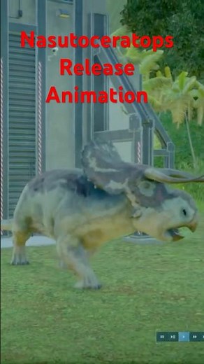Nasutoceratops Release Animation Jurassic World Evolution 2