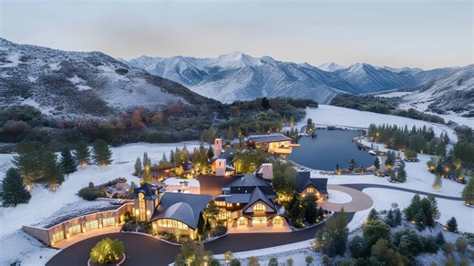 Touring a $43 million mountain mega mansion