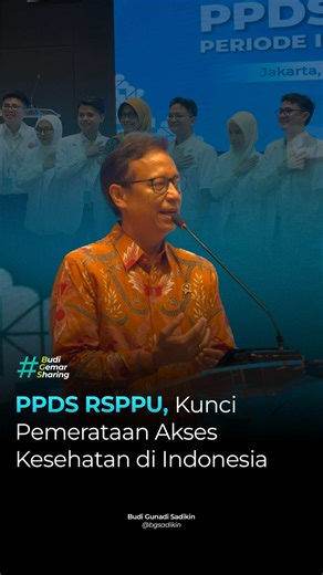 #BGS pastikan rekrutmen dokter spesialis kini berpihak pada putra daerah yang paling membutuhkan dan dibutuhkan kelak Indonesia saat ini kekurangan puluhan ribu dokter spesialis terutama di daerah yang jauh dari hiruk-pikuk kota besar. Alat kesehatan modern sudah dan akan terus kita pasang secara agresif di 514 Kabupaten Kota. Tantangan terbesarnya sekarang tinggal satu yaitu ketersediaan dokter spesialis beserta distribusinya yang belum merata. Melalui program Pendidikan Dokter Spesialis Berbas
