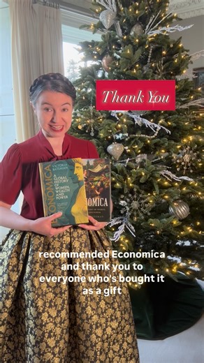 Dr. Victoria Bateman on Instagram: "Thank you to everyone who has supported #Economica: A Global History of Women, Wealth & Power (@headlinebooks @headline_press @sealpress @basicbooks) this year. It has been an enormous privilege to write a book that spans the globe and journeys all the way from the Stone Age to the present day, passing through history’s most glittering civilisations and taking in all of the major economic revolutions (from the birth of farming to the development of the creativ