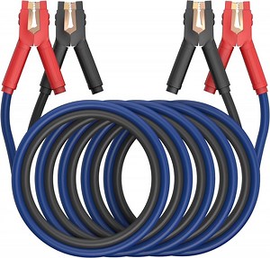 EXTRESPO Heavy Duty Jumper Cables, 0 Gauge 25 Feet 1000Amp Booster Cables, UL Listed Cables for 12V & 24V Cars, SUVs and Trucks, Jumper Cables Kit with Carry Bag, Gloves, Brushes
