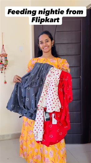 Chandrakala gaddam challa on Instagram: "Feeding nightie from flipkart Comment for links #NewMomLife #PregnancyFashion #FeedingNightie #BudgetFinds #FlipkartFashion #ComfortFirst #NursingNight #MomToBe #BabyLove #PregnancyStyle #MaternityWear #FeedingFriendly #NighttimeEssentials #FlipkartFinds #BudgetFriendly #NewMomEssentials #PregnancyEssentials #FeedingMadeEasy #MomLifeHacks #ViralNightie #TrendingNow"