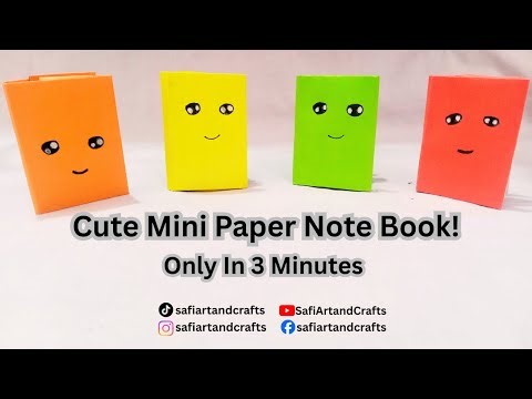 How to Make a Mini Paper Notebook | Cute DIY Craft