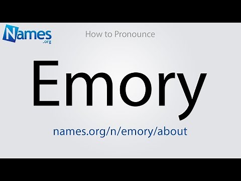 How to Pronounce Emory