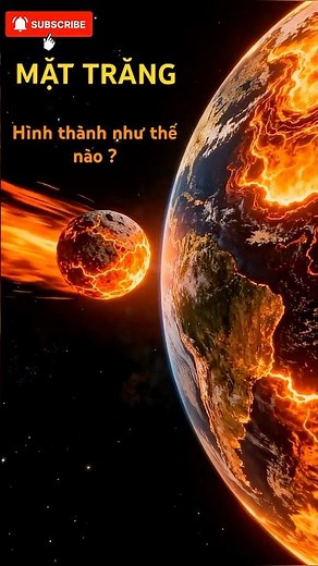 Mặt Trăng là mảnh vỡ của Trái Đất #kienthuc #vutru #science #facts #khampha #space #universe