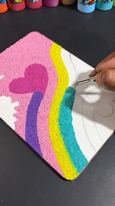 7M views · 92K reactions | Satisfying Texture Heart For You ❤️ #art #artist #painting #satisfying #heart #reels | Creative Art & Craft Ideas | Facebook