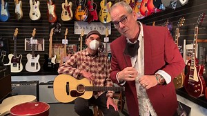 Our pal David Roos (who is a both a genius and also a very nice person) stopped by to play everyone a Christmas song on a lovely Martin O-18. Please consider donating to your local food shelf - here in the Twin Cities it's Second Harvest Heartland food bank at www.2harvest.org. | Willie's American Guitars