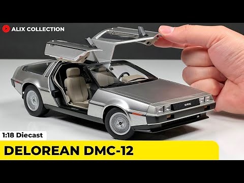 Unboxing of Delorean DMC-12 1:18 Diecast Model Car by AUTOart (4K)