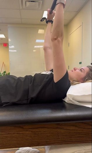 Occupational Therapy Exercises: Supine Shoulder Protraction (Ceiling Punches)