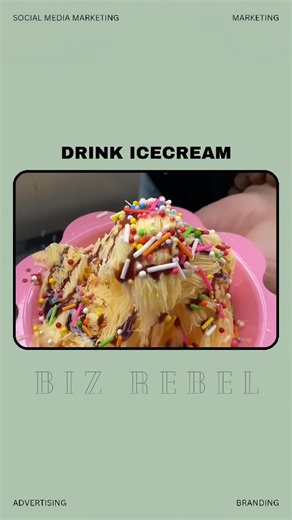 Biz Rebel - Business | Marketing on Instagram: "Drink-To-Ice-Cream Business This startup from China proves that you don’t need a complicated product to win. Inventors built a simple machine that turns almost any drink into ice cream using an ice-cold spinning plate. Pour the beverage, watch it freeze instantly, scrape it into thin rolls, and serve it fresh in seconds. What makes this one of the smartest business ideas is the experience. Customers aren’t just buying dessert—they’re watching a vis