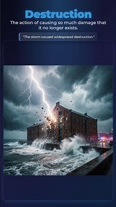 What Does DESTRUCTION Mean? Root Word: STRUCT 💥 #Shorts