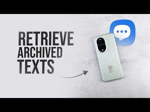 How to Retrieve Archived Text Messages on Android (tutorial)