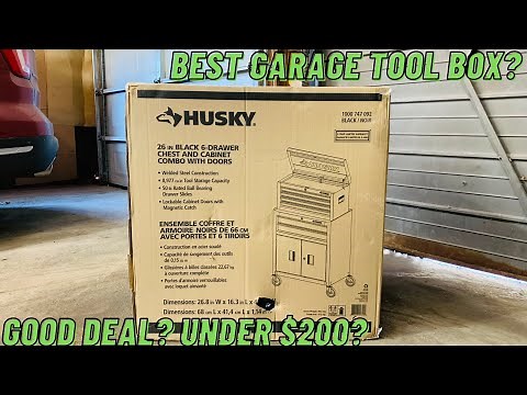 HUSKY 26-inch 6-Drawer Tool Chest and Rolling Tool Cabinet Set UNBOXING AND REVIEW