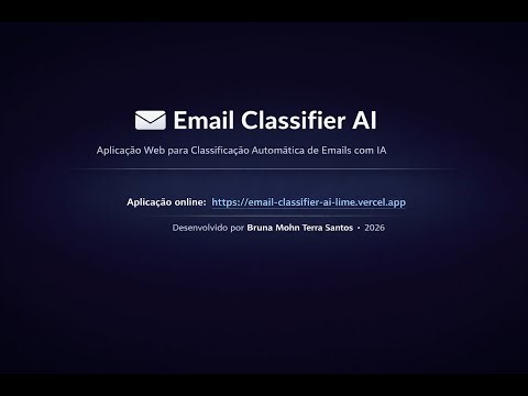 Email Classifier AI – Classificação Automática de Emails com IA