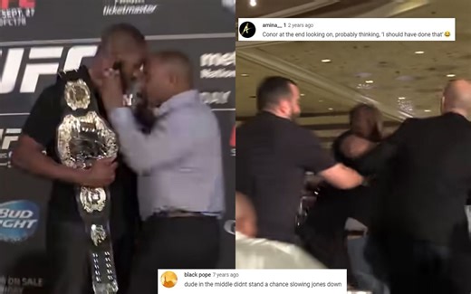 "Dude in the middle didnt stand a chance" - When the bitter rivalry between Jon Jones and Daniel Cormier led to chaos and destruction in public
