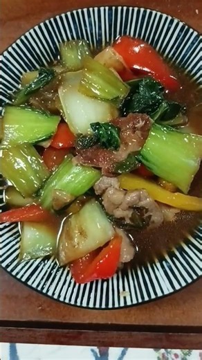 豚バラと青梗菜のオイソース炒め