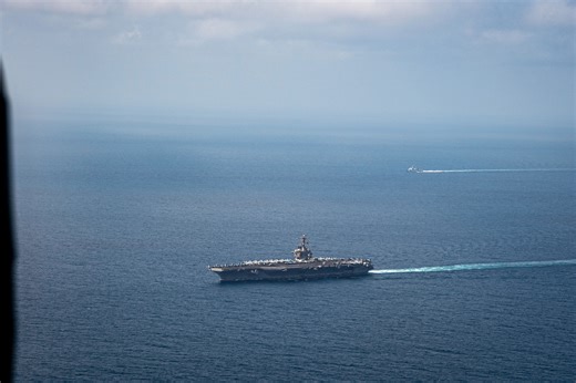 USS Nimitz leaves Bremerton to be decommissioned by the Navy
