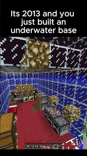 Its 2013 And You Just Built an Underwater Base in Minecraft #minecraft #gaming #nostalgia #2013