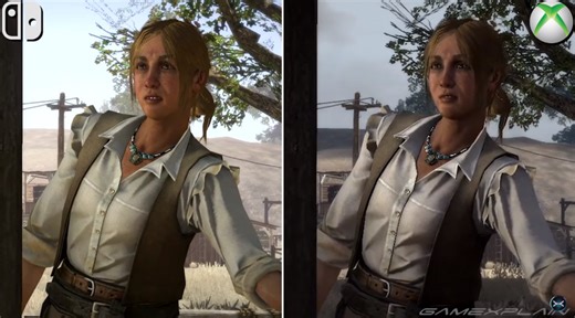 Red Dead Redemption 'Xbox 360 Vs. Switch' comparison