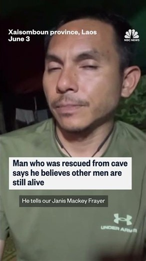 Man rescued from Laos cave says he believes other men are alive