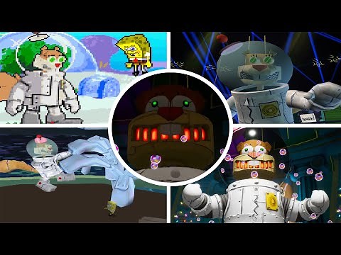 Evolution Of Robo Sandy Boss Battles in SpongeBob Games (2003 - 2021)