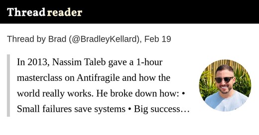 Thread by @BradleyKellard on Thread Reader App