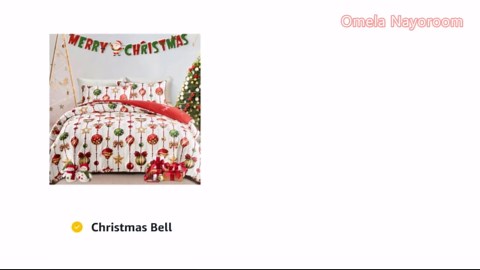 JOLUSERE Christmas Comforter Queen Set,3 Pcs Red Truck Christmas Pine Tree Farmhouse Village Country Style Bedding Set for All Season