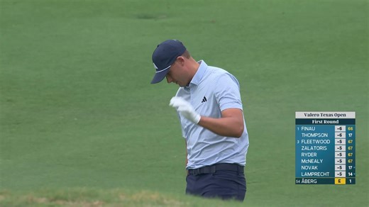 Ludvig Åberg spins one close to set up birdie on No. 2 at Valero