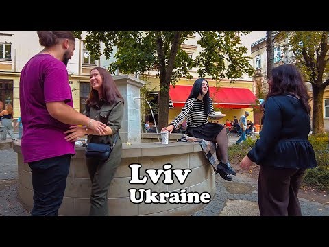 Walking Tour, Ukraine, Lviv - A Walk through the Streets of Lviv [ 4k video walk ] 2023