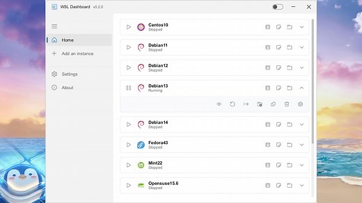 WSL Dashboard v0.1.0 发布，一款 Rust 开发的 WSL2 可视化管理面板